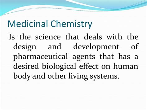 medicinal chemistry definition